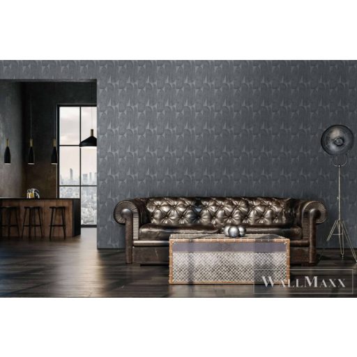 AS CREATION Stories of Life 39658-4 sötét leveles térhatású tapéta