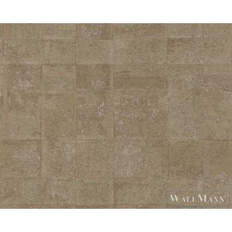   AS CREATION Stories of Life 39671-1 arany kockás grafikai tapéta