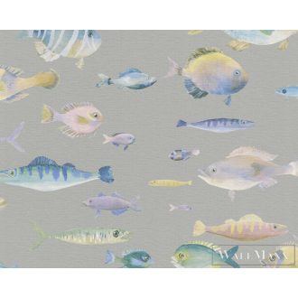 AS CREATION PintWalls 2 39696-1 bézs halas grafikai tapéta