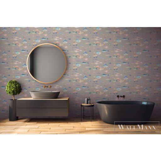 AS CREATION PintWalls 2 39696-1 bézs halas grafikai tapéta