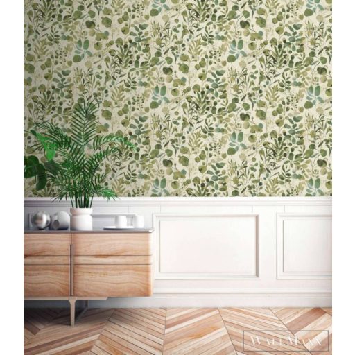 AS CREATION PintWalls 2 39697-1 zöld leveles grafikai tapéta