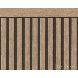 AS CREATION Elements II 39744-4 fekete fa modern XXL tapéta