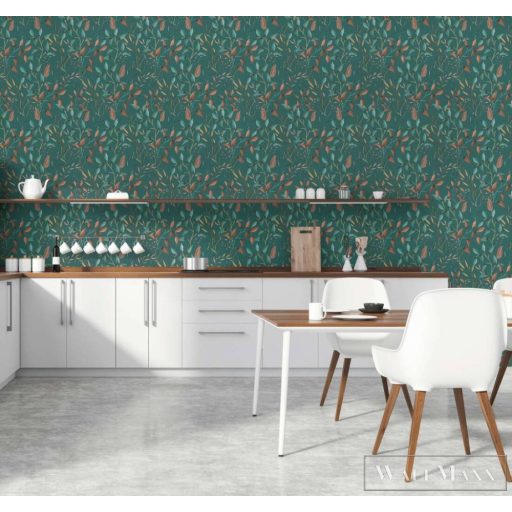 AS CREATION PintWalls 2 39745-4 zöld virágos grafikai tapéta