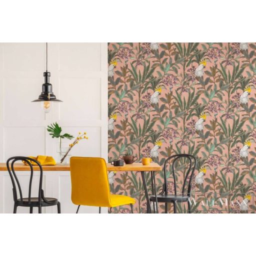 AS CREATION PintWalls 2 39748-1 rózsaszín kakadu grafikai tapéta