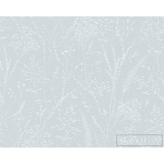   AS CREATION Pure Elegance 39766-4 kék leveles vidéki tapéta