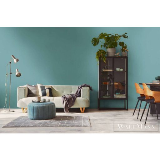 AS CREATION Pure Elegance 39783-6 türkíz szövet uni tapéta