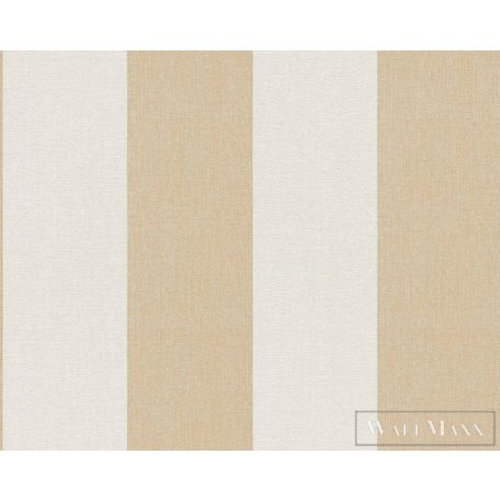 AS CREATION Pure Elegance 39794-2 sárga csíkos klasszikus tapéta
