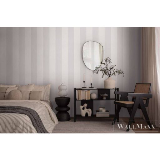 AS CREATION Pure Elegance 39798-0 szürke csíkos klasszikus tapéta