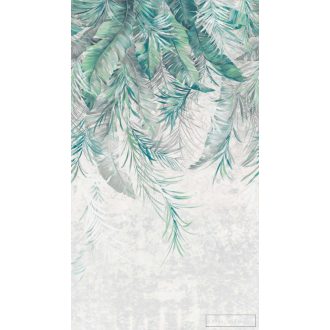   AS CREATION The Wall 3 39819-1 kék leveles klasszikus digitális panel