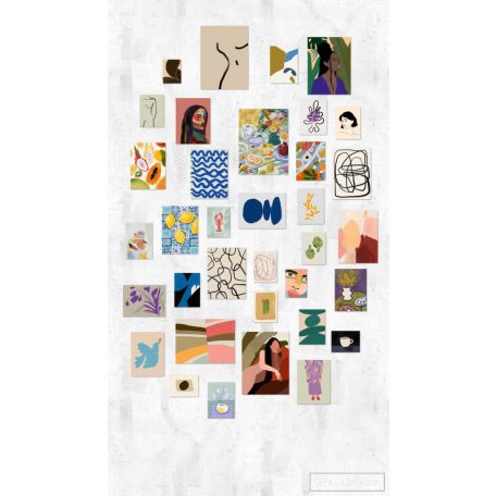 AS CREATION The Wall 3 39820-1 sokszínű ikonos modern,elegáns digitális panel