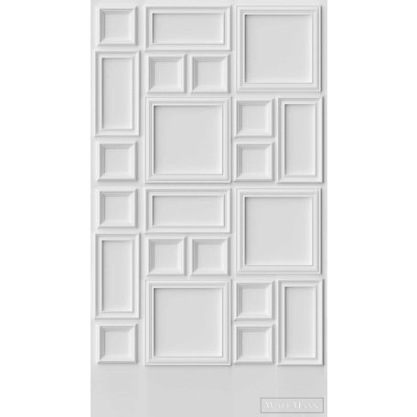 AS CREATION The Wall 3 39821-1 fehér stukkós modern,elegáns digitális panel
