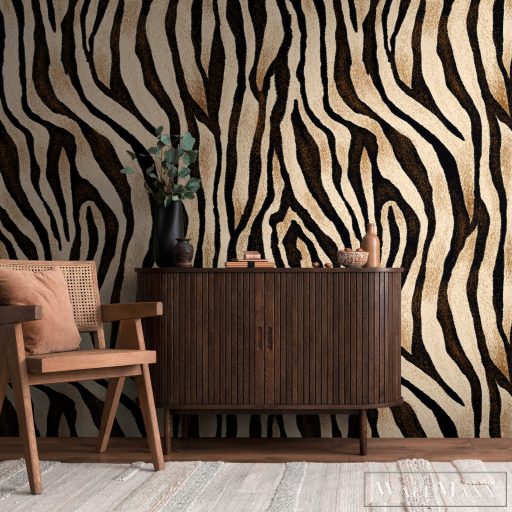 AS CREATION The Wall 3 39831-1 bézs zebrás modern,elegáns digitális panel