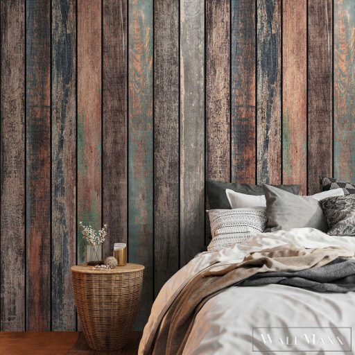 AS CREATION The Wall 3 39832-1 sokszínű deszka modern,elegáns digitális panel