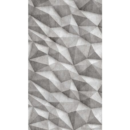 AS CREATION The Wall 3 39844-1 szürke 3d-geometrikus modern,elegáns digitális panel