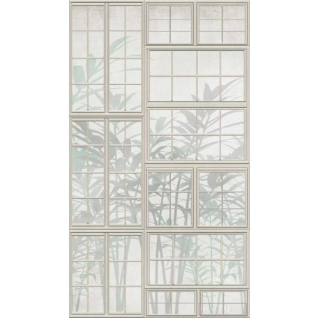 AS CREATION The Wall 3 39845-1 krémszínű ablakos modern,elegáns digitális panel