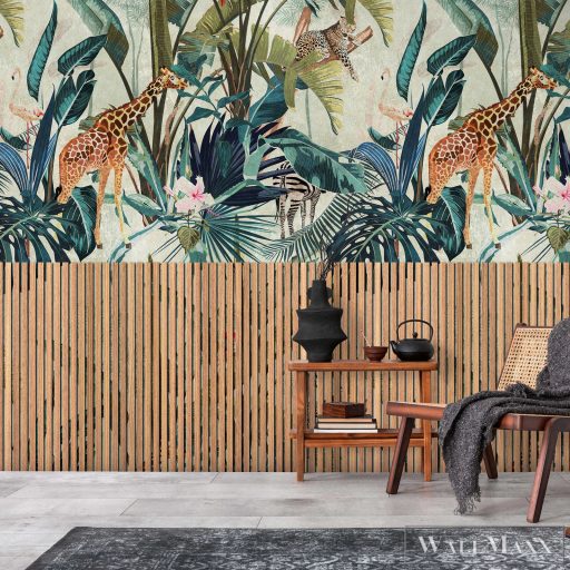 AS CREATION The Wall 3 39853-1 kék afrika modern,elegáns digitális panel