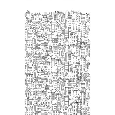 AS CREATION The Wall 3 39860-1 fekete citys modern,elegáns digitális panel