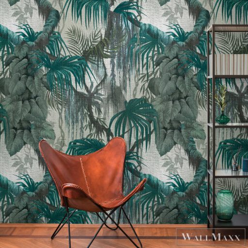 AS CREATION The Wall 3 39865-1 kék dzsungel klasszikus digitális panel