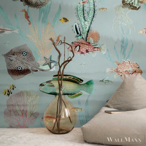 AS CREATION The Wall 3 39872-1 sokszínű tengeres klasszikus digitális panel