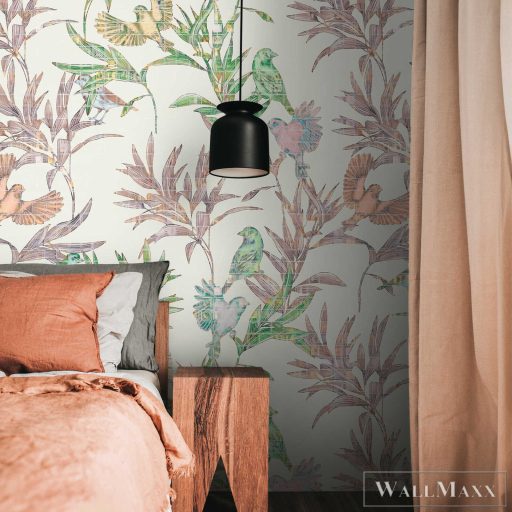 AS CREATION The Wall 3 39879-1 sokszínű madaras klasszikus digitális panel