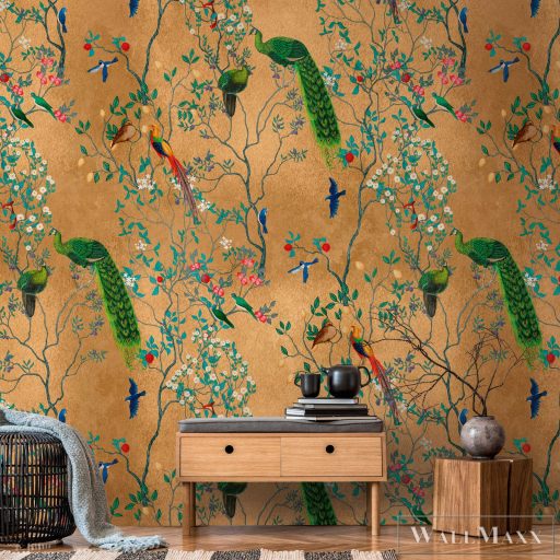 AS CREATION The Wall 3 39882-1 sokszínű pávás klasszikus digitális panel