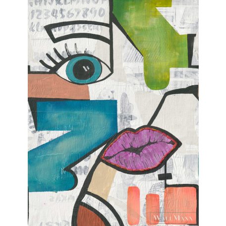 AS CREATION The Wall 3 39888-1 sokszínű csókos modern,elegáns digitális panel