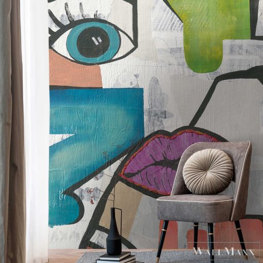 AS CREATION The Wall 3 39888-1 sokszínű csókos modern,elegáns digitális panel