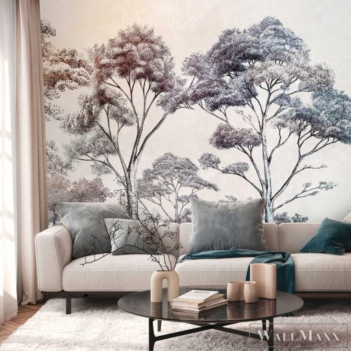 AS CREATION The Wall 3 39902-1 kék dzsungel modern,elegáns digitális panel