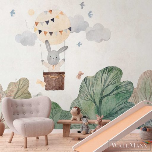 AS CREATION The Wall 3 39905-1 sokszínű léghajós gyerek digitális panel