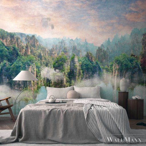 AS CREATION The Wall 3 39908-1 sokszínű tengerszemes modern,elegáns digitális panel