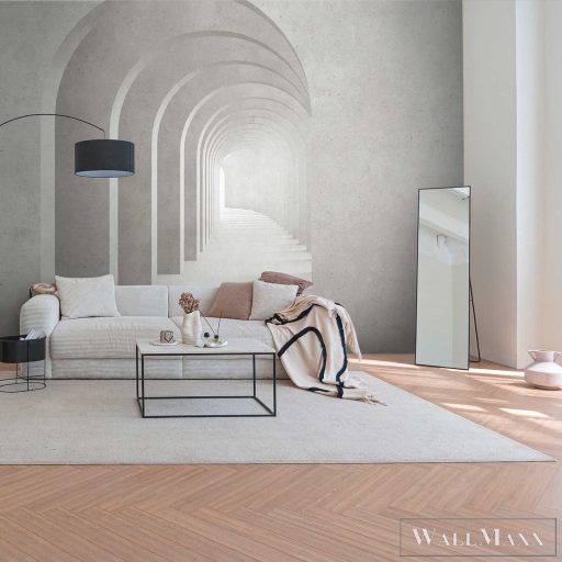 AS CREATION The Wall 3 39916-1 krémszínű boltíves modern,elegáns digitális panel