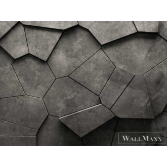   AS CREATION The Wall 3 39924-1 szürke 3d-kőfal modern,elegáns digitális panel