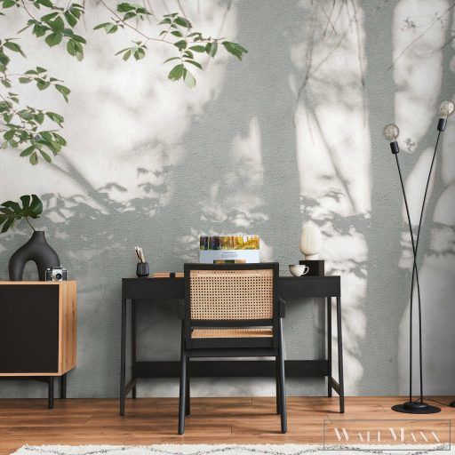 AS CREATION The Wall 3 39925-1 szürke leveles modern,elegáns digitális panel