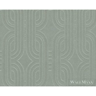   AS CREATION French Affair 39937-5 zöld grafikus modern tapéta