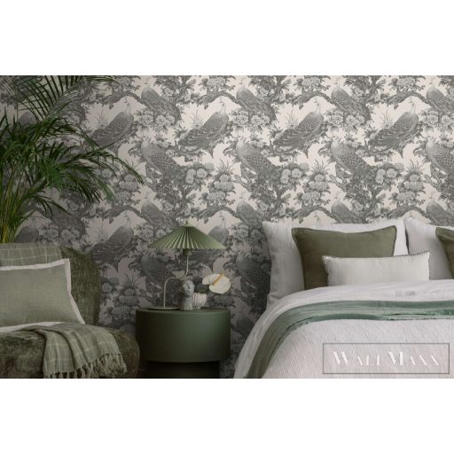 AS CREATION Michalsky 6 39982-3 ezüstös Páva Klasszikus tapéta