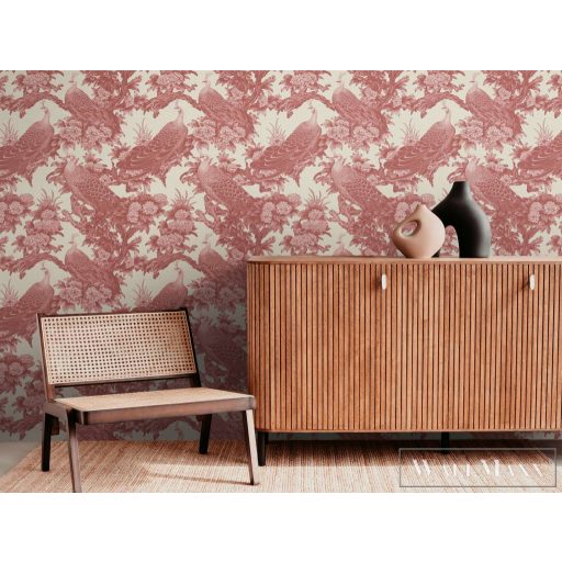 AS CREATION Michalsky 6 39982-4 rózsaszín Páva Klasszikus tapéta