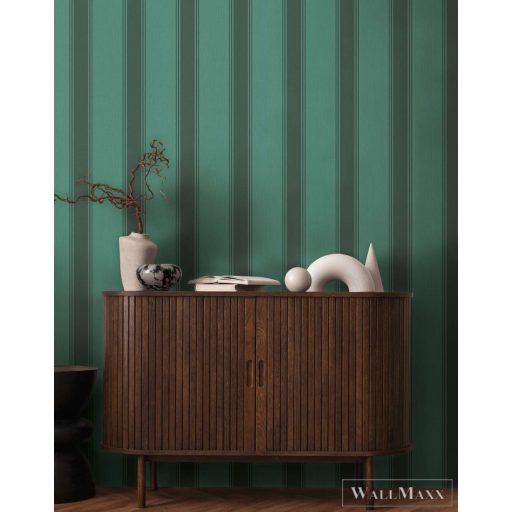 AS CREATION Michalsky 6 39983-4 zöld Csíkos Klasszikus tapéta
