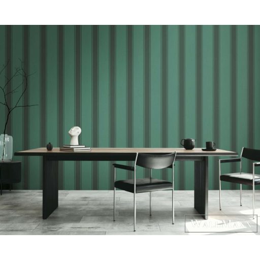 AS CREATION Michalsky 6 39983-4 zöld Csíkos Klasszikus tapéta