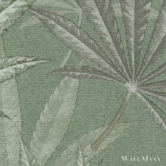   AS CREATION Michalsky 6 39984-1 zöld Pálmalevél Klasszikus tapéta