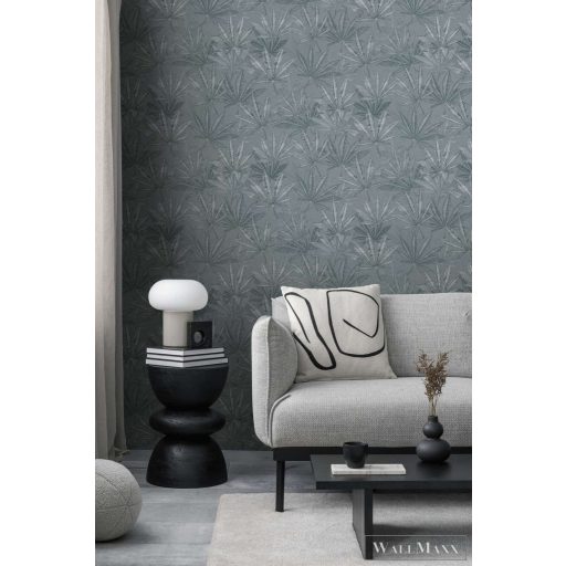 AS CREATION Michalsky 6 39984-2 ezüstös Pálmalevél Klasszikus tapéta