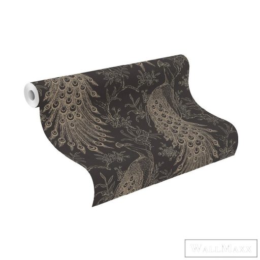 RASCH DENZO II 2022 405811 PÁVA BARNA TAPÉTA