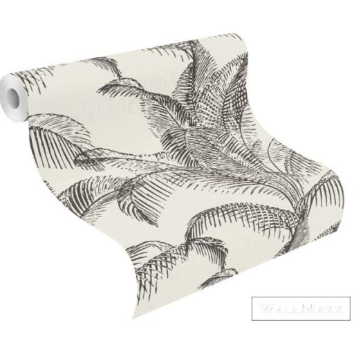 RASCH SANSA 2021 406801 TAPÉTA Fehér fekete