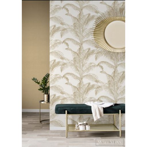 RASCH SANSA 2021 406818 TAPÉTA FEHÉR Arany