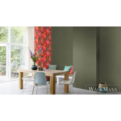 RASCH KIMONO 2023 407945 53CM X 10M OLIVA TEXTIL HATÁSÚ TAPÉTA