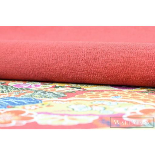 RASCH KIMONO 2023 408195 53CM X 10M PIROS TEXTIL HATÁSÚ TAPÉTA