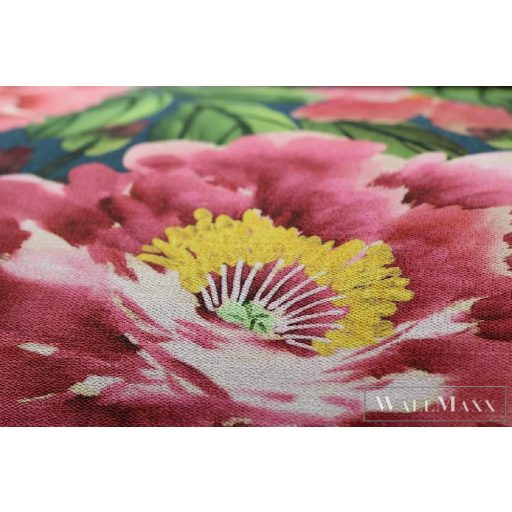 RASCH KIMONO 2023 408355 53CM X 10M PIROS VIRÁGMINTÁS TAPÉTA