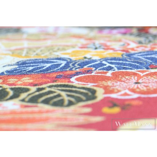 RASCH KIMONO 2023 409345 53CM X 10M PIROS GÓLYÁS TAPÉTA