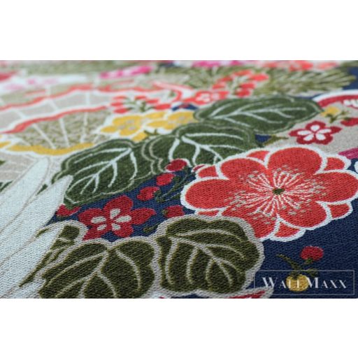 RASCH KIMONO 2023 409352 53CM X 10M KÉK GÓLYÁS TAPÉTA