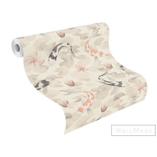 RASCH KIMONO 2023 409420 53CM X 10M FEHÉR HALAS TAPÉTA