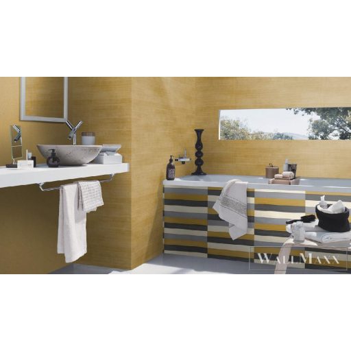 RASCH CLUB 2023 418491 53CM X 10M SÁRGA BŐRHATÁSÚ TAPÉTA